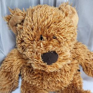 2009 Harley Davidson 13" Brown Fuzzy Shaggy Stuffed Plush Teddy Bear Doll